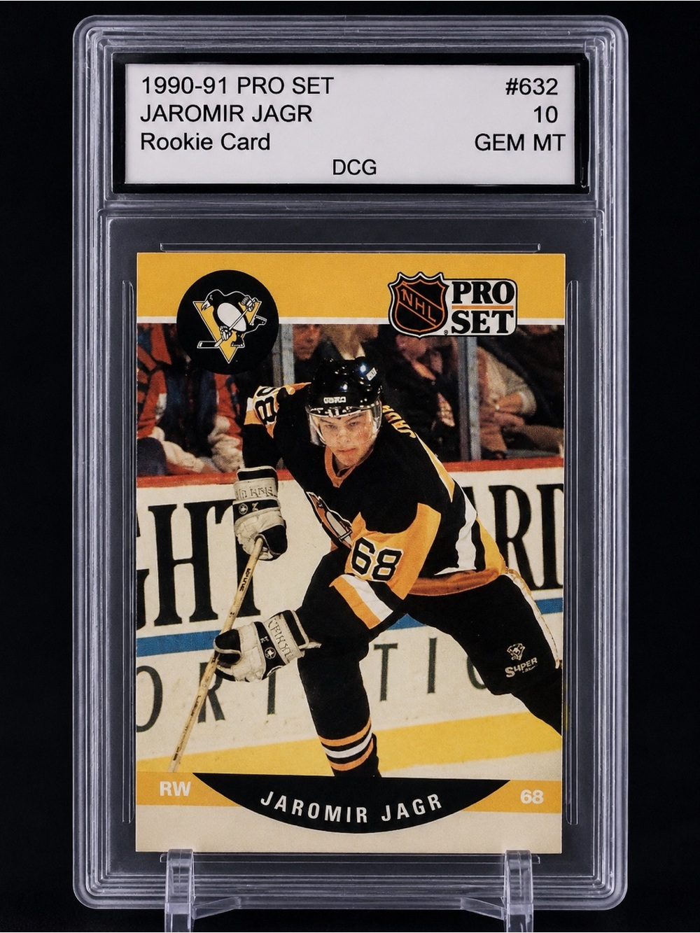 1990 Pro Set Jaromir Jagr Rookie Hockey Trading Card